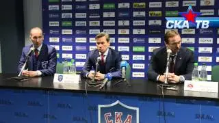СКА – «Торпедо». Матч первый. Пресс-конференция