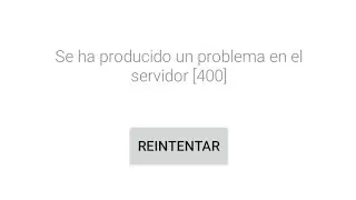 SE HA PRODUCIDO UN ERROR EN EL SERVIDOR 400 YOUTUBE