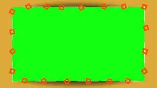 Orange Greenscreen Frame 