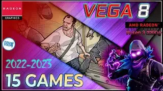 🔵Ryzen 3 2200G in 15 GAMES (Vega 8 IGPU test)    | 2022