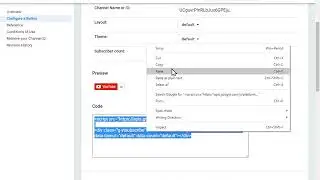 Create Embed YouTube Subscribe Button HTML - 2020