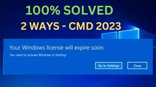 Your Windows License Will Expire Soon in Windows 10\11\8 || You need to activate Windows in Setting