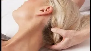 Asian massage techniques on table: neck and head 3