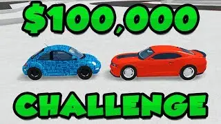 $100k Car Challenge in Vehicle Simulator w/ Seniac!! - Roblox