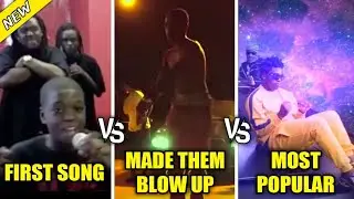 RAPPERS FIRST SONG VS SONG THAT MADE THEM BLOW UP VS MOST POPULAR SONG 2023 PT2