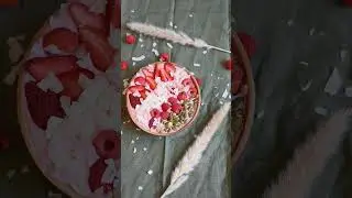 Просто ЛУЧШИЙ ДЕСЕРТ клубника малина #food #recipe #cooking #asmr