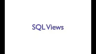 SQL Views