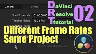 Timelines with Different Frame Rate in the Same Project | DaVinci Resolve Tutorials |  Part 02 | 4K