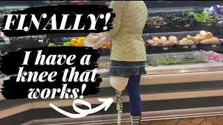 AK Amputee takes first steps outside of the clinic! My knee works! Ossur Total Knee 2000
