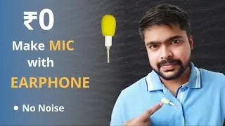 How to make mic with earphone । घर पर माइक कैसे बनाए । best mic | #shorts #youtube