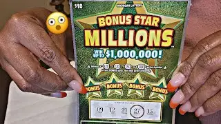 BONUS STAR MILLIONS 🌟 I FOUND THE CASH SYMBOL🤑MI LOTTERY SCRATCHOFF #MECMOMMENTS