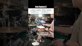 "Paradiddle + Foot Splash" Exercise🥁 #drums #warmup  #lesson