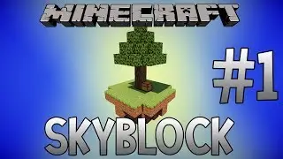 Minecraft  da skyblock  oynadım