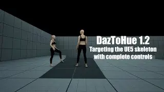 DazToHue 1.2 - Targeting the UE5 skeleton with a complete control rig
