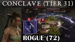 DIABLO 4 - CONCLAVE TIER 31 (30) NIGHTMARE DUNGEON - ROGUE TWISTING BLADES SHADOW BUILD 72 SOLO