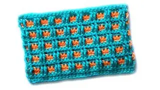 Two-color crochet pattern Small cells