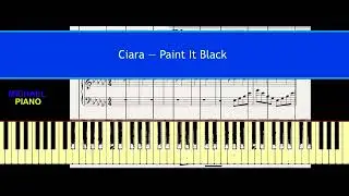 Ciara - Paint It Black |Piano Tutorial + Music Sheet by Michael Piano