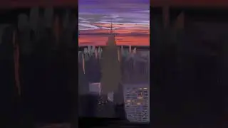 Digital Painting of the Empire State Building #art #acrylicpainter #digitalart #digitalpainting