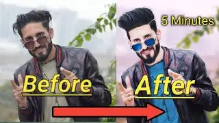 How to edit photo on photoshop #photoshop change hair style
