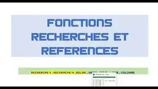 Comment s'utilise la fonction rechercheV?