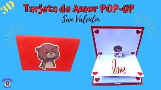 Idea para San Valentín 2021 Tarjeta ❤️ POP UP ❤️ de AMOR