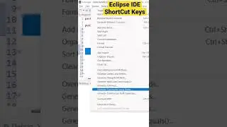 Eclipse IDE ShortCut Keys | Eclipse ShortCut Keys