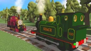 Lady's Steam Train Chase || A Blue Train With Friends Remake