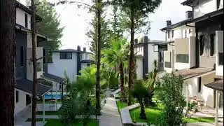 ANTALYA , KEMER İLÇEMİZİN PANORAMİK MANZARALI BÖLGESİNDE ÇARPICI SATILIK TRİPLEKS VİLLALAR