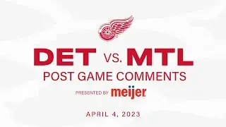 David Perron, Ville Husso and Derek Lalonde Post Game | April 4, 2023