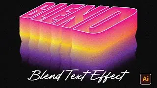 How to use the BLEND TOOL - Adobe Illustrator Tutorial