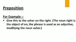 Preposition s