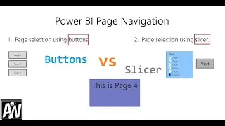 Power BI page navigation using SLICER and a table, Quick and Smart implementation for your reports