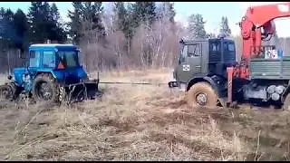 Засадили Камаз при завозе материала!