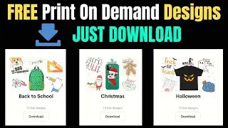 How To Get FREE Print On Demand Designs [Commercial Reuse Images]