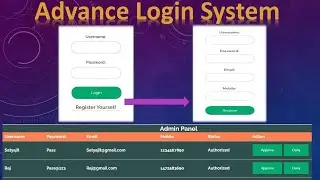 Advance login page using Google Sheet