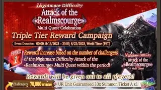 FFBE WOTV Attack of the Realmscourge - almost full auto with 4x King Bradley