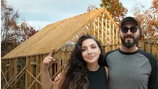 55 Building a Gable roof in the woods - مهمة في الغابة (بناء سقف البيت)