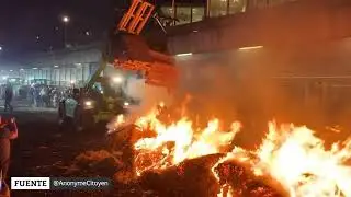 Así bloquean Francia los agricultores con sus fuertes protestas contra el Pacto Verde europeo