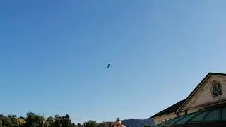 дирижабль в небе Германии.