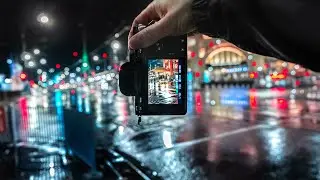 20 Minutes of RAINY🌧️ Night POV Street Photography, Sony 85mm 1.8 + A7iii