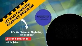 How To Create Stars In Night Sky Animation in C Or C++ (Computer Graphics)
