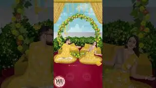 Caricature Wedding Invitation Indian || Modern E Invites || E Invitation