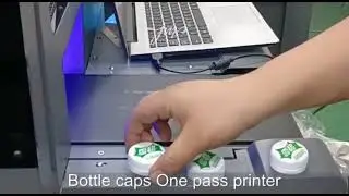 single pass printer for water caps