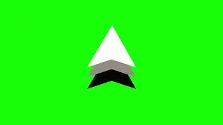 Green screen arrow animation black and white