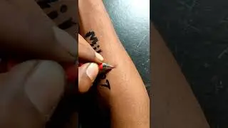 miles name tattoo design#shorts #tattoodesigns #art#youtubeshorts