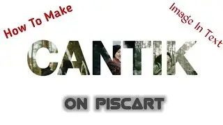 Cara membuat gambar di teks | Tutorial Piscart