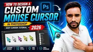 How to Design a Custom Mouse Cursor in Photoshop | Easy Cursor Tutorial 2026