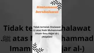 Tetaplah bersholawat...ya nafsuti