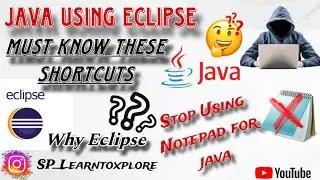 Eclipse Shortcuts || Must Know || Eclipse || Java - Eclipse || 