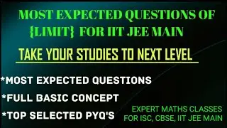 Most Important Questions For IIT JEE MAIN Maths #Most Important question For All Engineering Exam